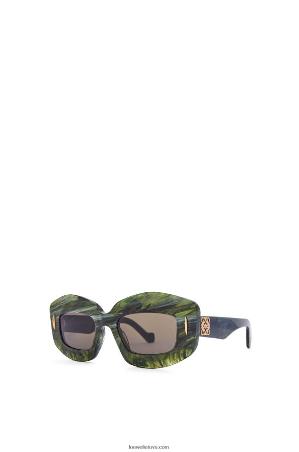 Loewe moterys acetato ekrano akiniai nuo saulės marmuro žalia BZ26XN1431