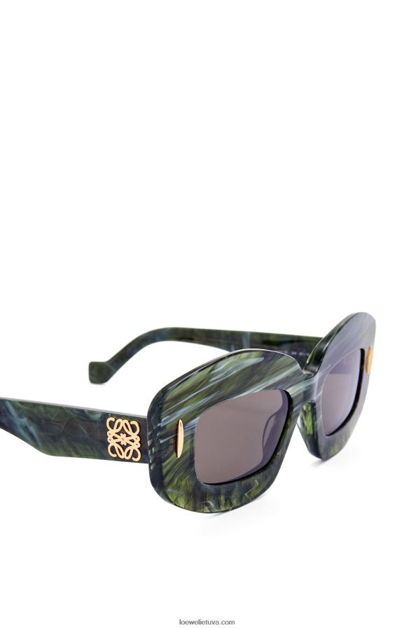 Loewe moterys acetato ekrano akiniai nuo saulės marmuro žalia BZ26XN1431
