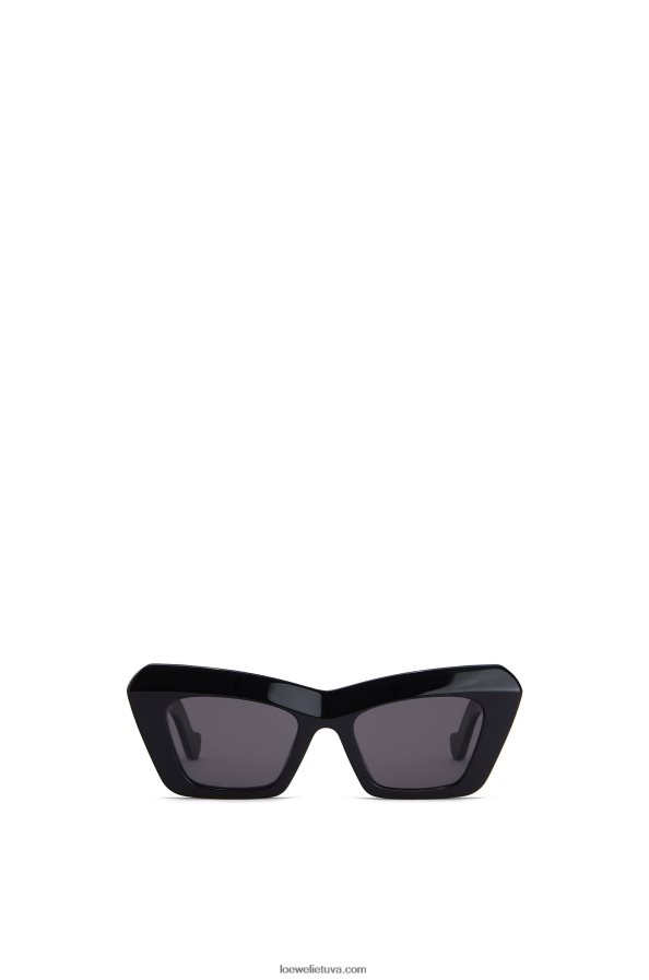 Loewe moterys acetato katės akių akiniai nuo saulės juodas BZ26XN1478