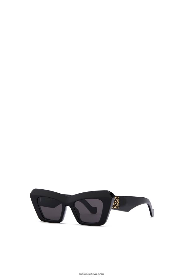 Loewe moterys acetato katės akių akiniai nuo saulės juodas BZ26XN1478
