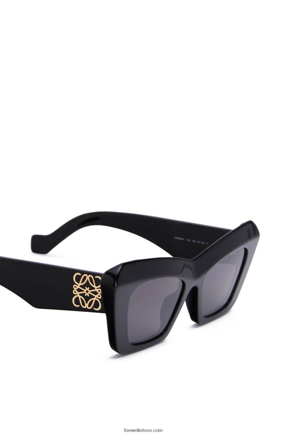 Loewe moterys acetato katės akių akiniai nuo saulės juodas BZ26XN1478