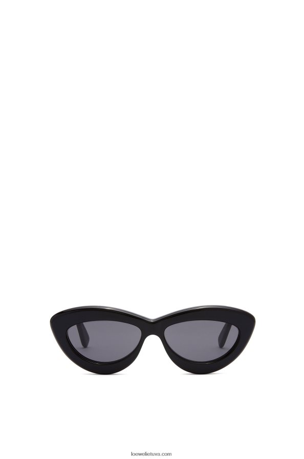 Loewe moterys acetato katės akių akiniai nuo saulės juodas BZ26XN1495