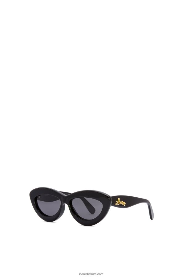 Loewe moterys acetato katės akių akiniai nuo saulės juodas BZ26XN1495