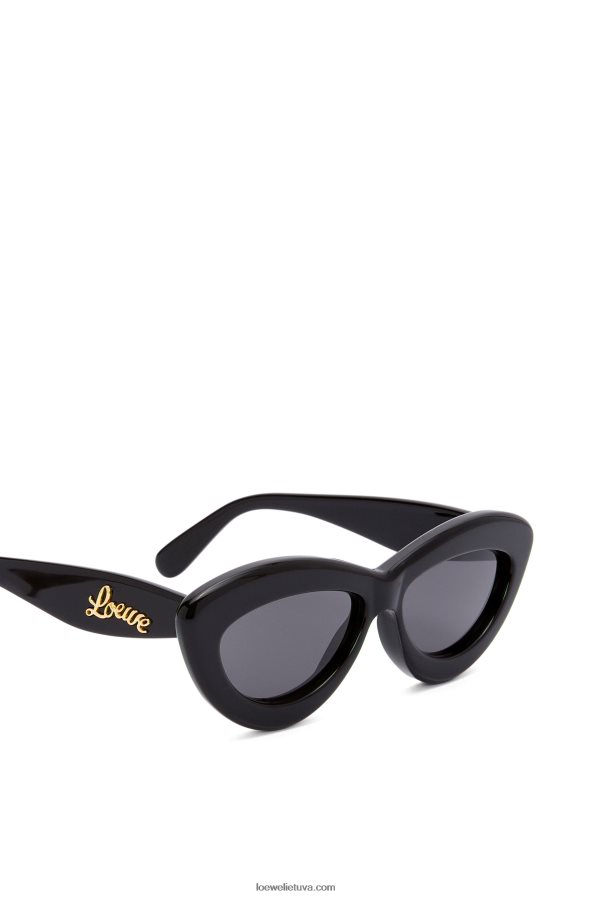 Loewe moterys acetato katės akių akiniai nuo saulės juodas BZ26XN1495