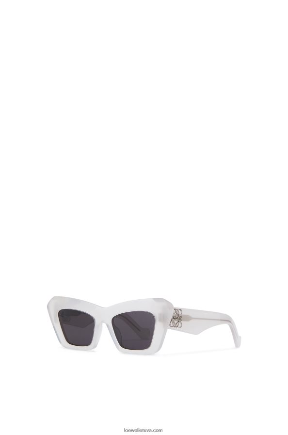 Loewe moterys acetato katės akių akiniai nuo saulės ledo baltumo BZ26XN1479