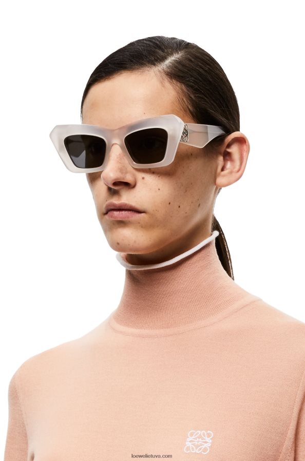 Loewe moterys acetato katės akių akiniai nuo saulės ledo baltumo BZ26XN1479