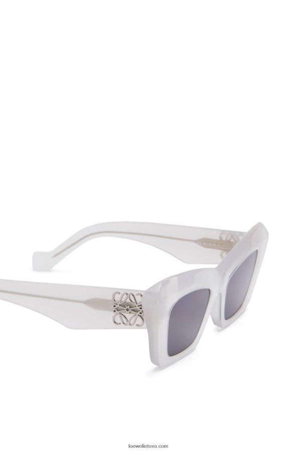 Loewe moterys acetato katės akių akiniai nuo saulės ledo baltumo BZ26XN1479