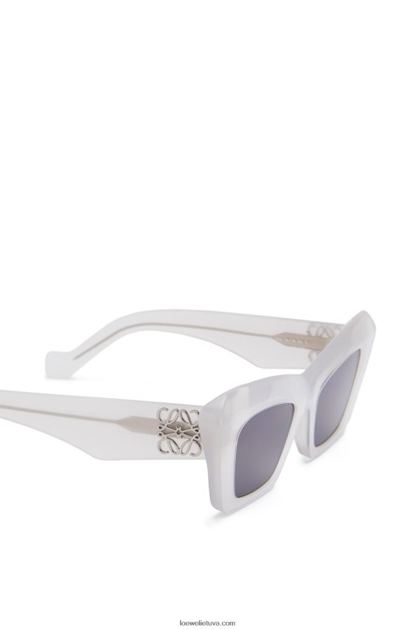Loewe moterys acetato katės akių akiniai nuo saulės ledo baltumo BZ26XN1479