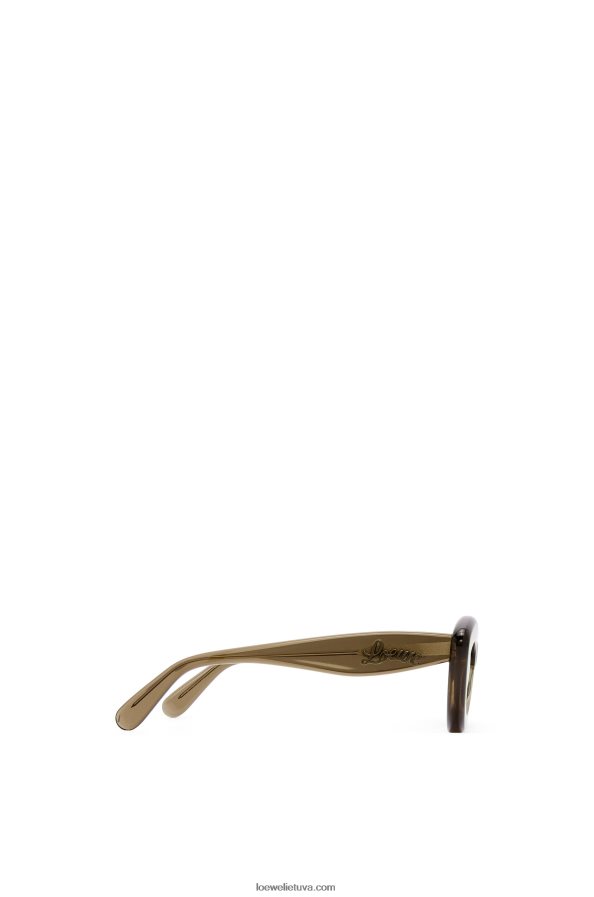 Loewe moterys acetato katės akių akiniai nuo saulės ruda žalia BZ26XN1498