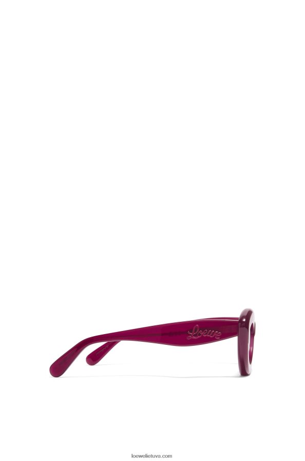 Loewe moterys acetato katės akių akiniai nuo saulės vyšnia BZ26XN1506