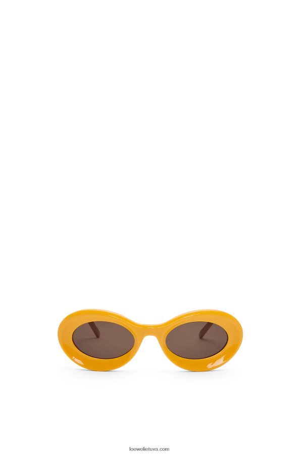 Loewe moterys acetato kilpiniai akiniai nuo saulės žemė geltona BZ26XN1456