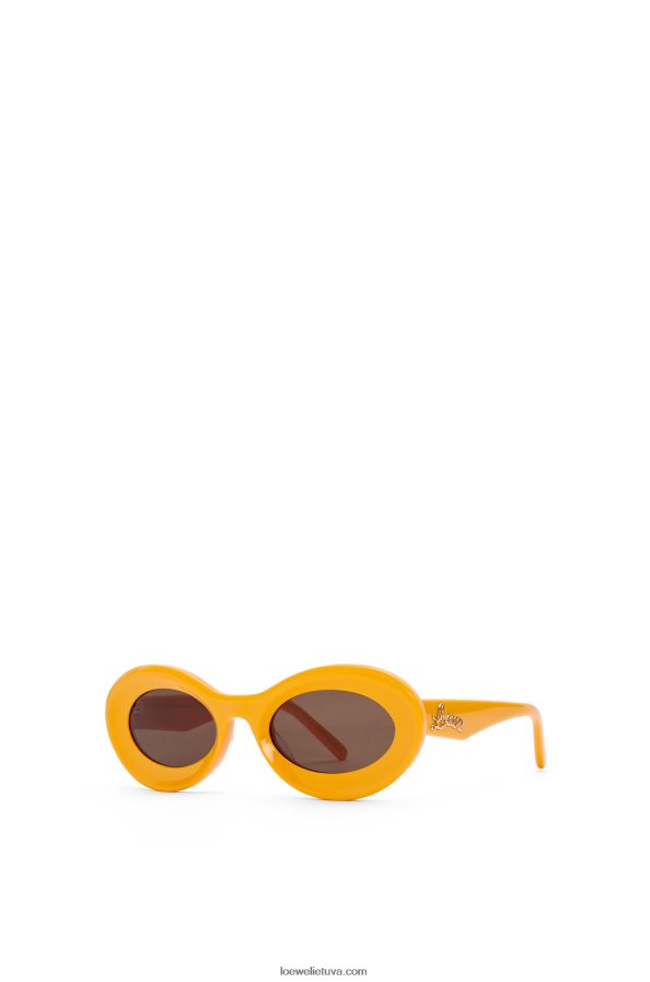 Loewe moterys acetato kilpiniai akiniai nuo saulės žemė geltona BZ26XN1456