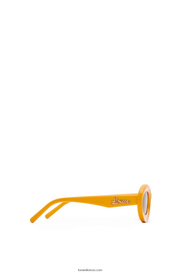 Loewe moterys acetato kilpiniai akiniai nuo saulės žemė geltona BZ26XN1456