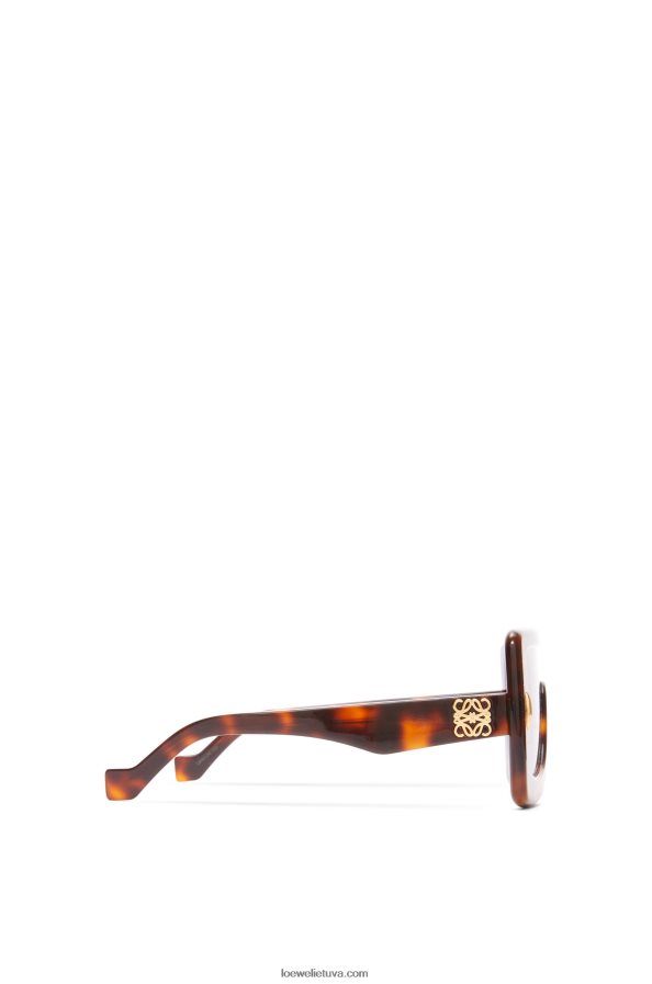 Loewe moterys anagram kaukė akiniai nuo saulės acetato havana BZ26XN1490