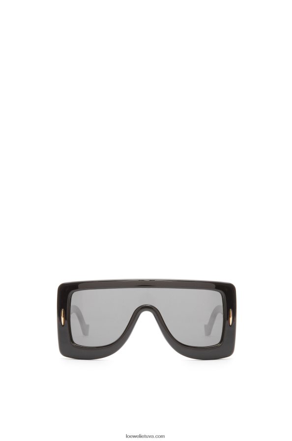 Loewe moterys anagram kaukė akiniai nuo saulės acetato juodas BZ26XN1474