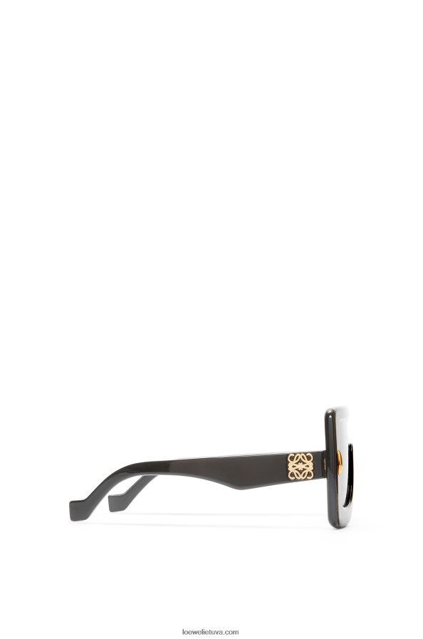 Loewe moterys anagram kaukė akiniai nuo saulės acetato juodas BZ26XN1474