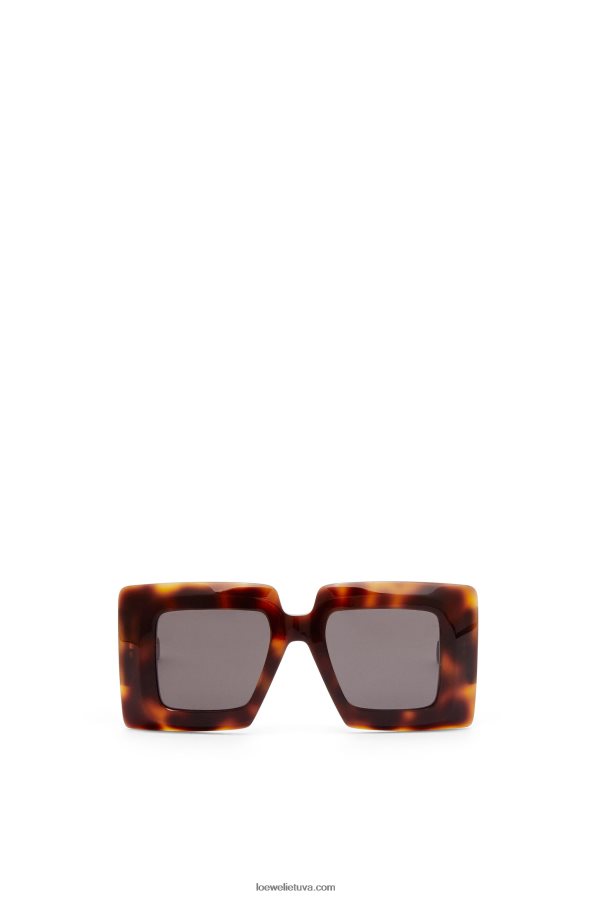 Loewe moterys dideli kvadratiniai akiniai nuo saulės acetato havana BZ26XN1491