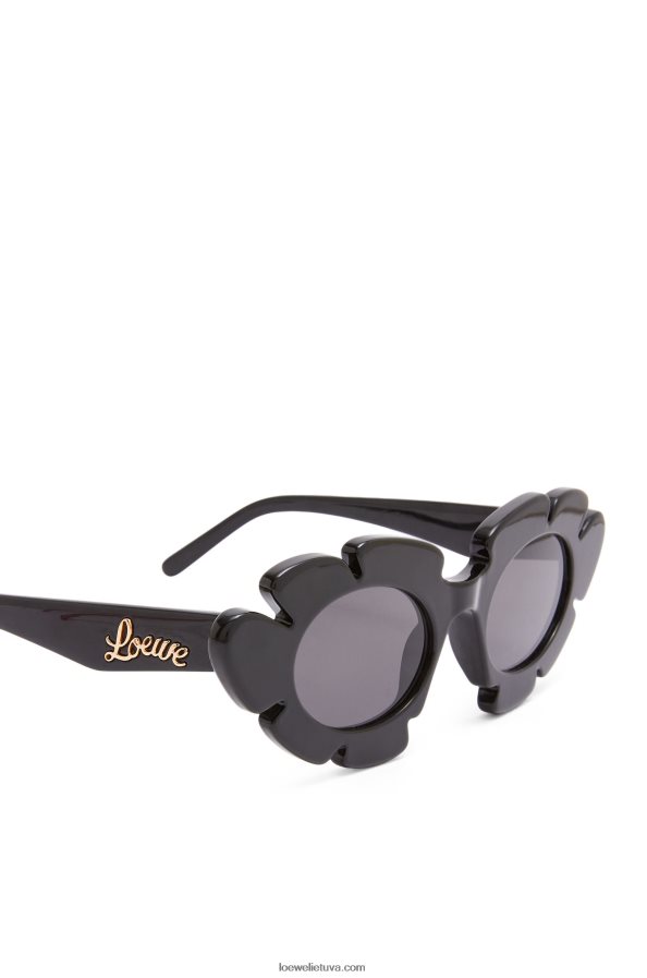 Loewe moterys gėlėti akiniai nuo saulės iš švirkšto nailono juodas BZ26XN1464