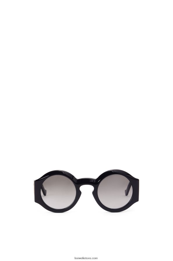 Loewe moterys lenkti akiniai nuo saulės acetato blizga juoda BZ26XN1443