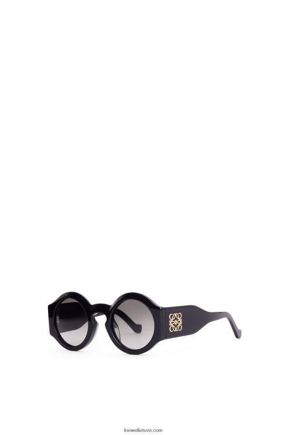 Loewe moterys lenkti akiniai nuo saulės acetato blizga juoda BZ26XN1443