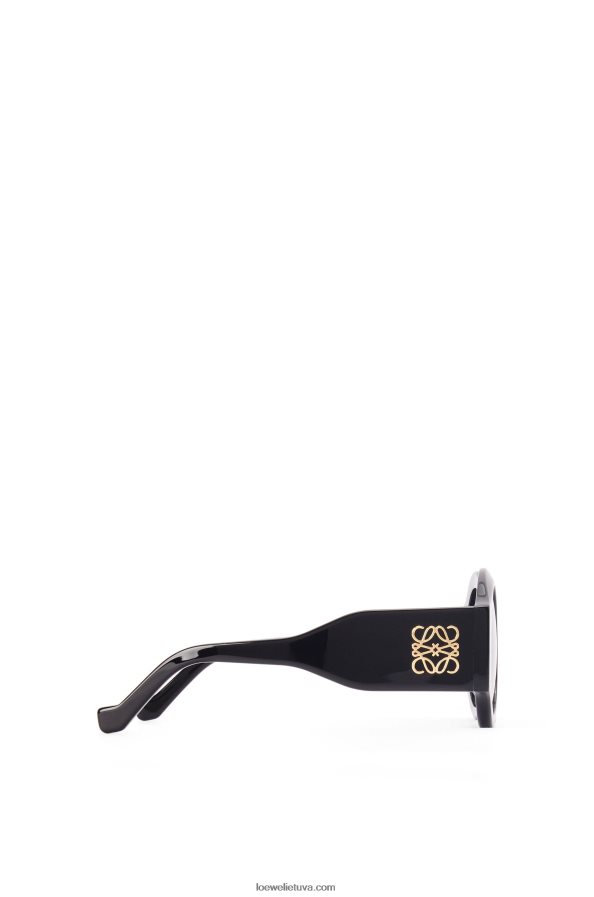 Loewe moterys lenkti akiniai nuo saulės acetato blizga juoda BZ26XN1443