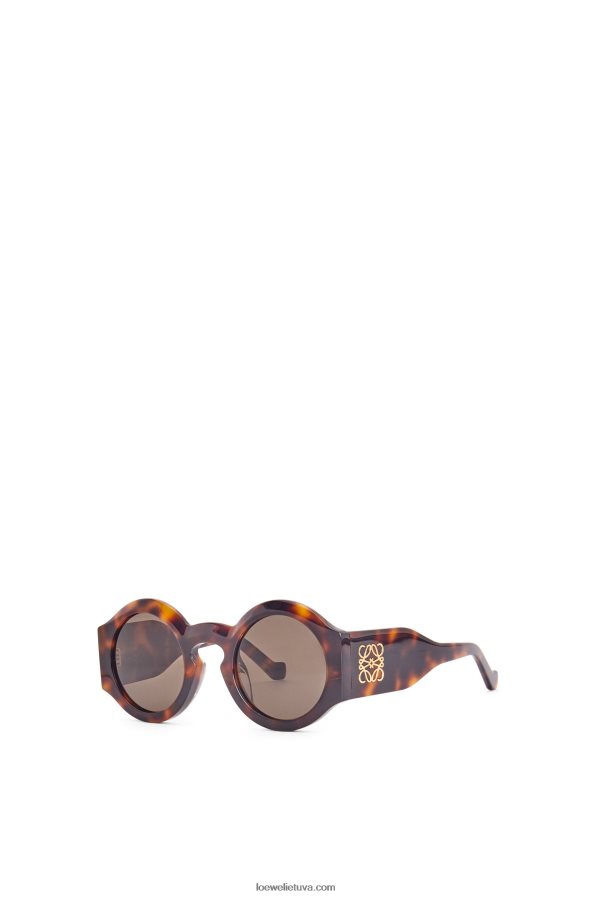 Loewe moterys lenkti akiniai nuo saulės acetato blizganti klasikinė havana BZ26XN1444