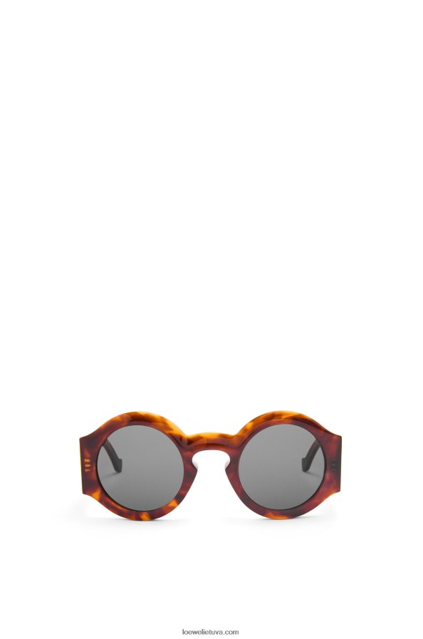 Loewe moterys lenkti akiniai nuo saulės acetato liepsnojanti havana BZ26XN1441