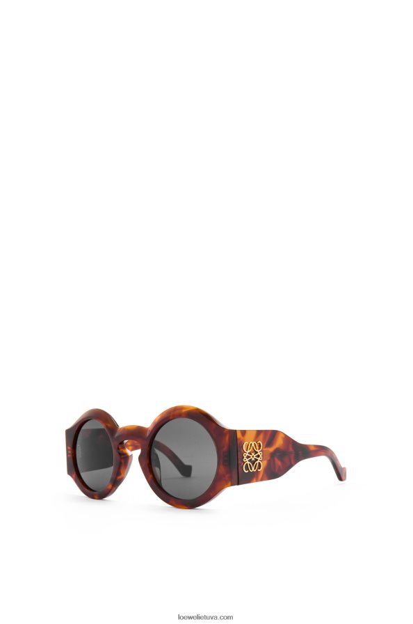 Loewe moterys lenkti akiniai nuo saulės acetato liepsnojanti havana BZ26XN1441