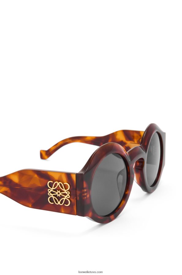 Loewe moterys lenkti akiniai nuo saulės acetato liepsnojanti havana BZ26XN1441