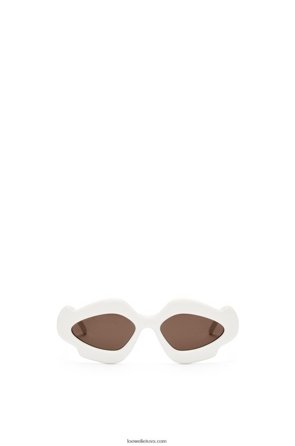 Loewe moterys liepsnos akiniai nuo saulės acetate dramblio kaulo BZ26XN1466