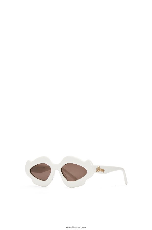 Loewe moterys liepsnos akiniai nuo saulės acetate dramblio kaulo BZ26XN1466