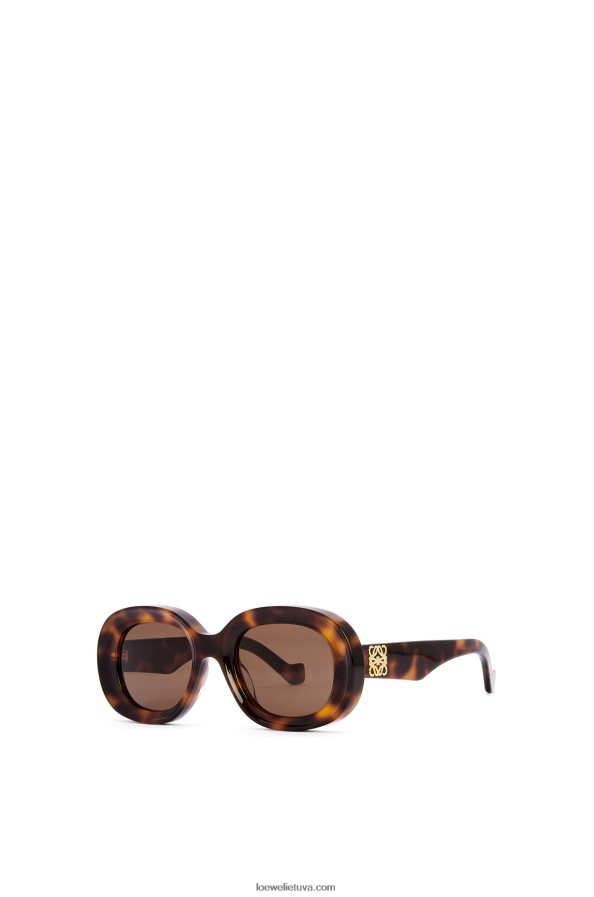 Loewe moterys ovalūs akiniai nuo saulės acetato havana BZ26XN1493