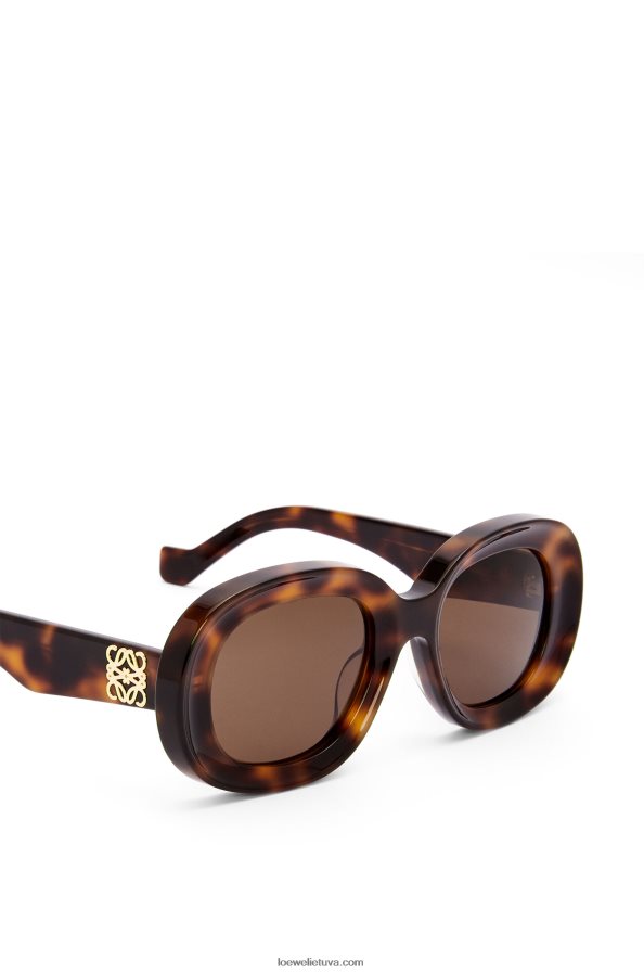 Loewe moterys ovalūs akiniai nuo saulės acetato havana BZ26XN1493