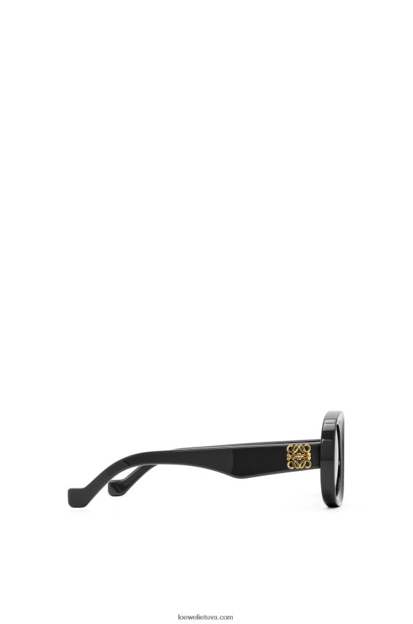Loewe moterys ovalūs akiniai nuo saulės acetato juodas BZ26XN1482