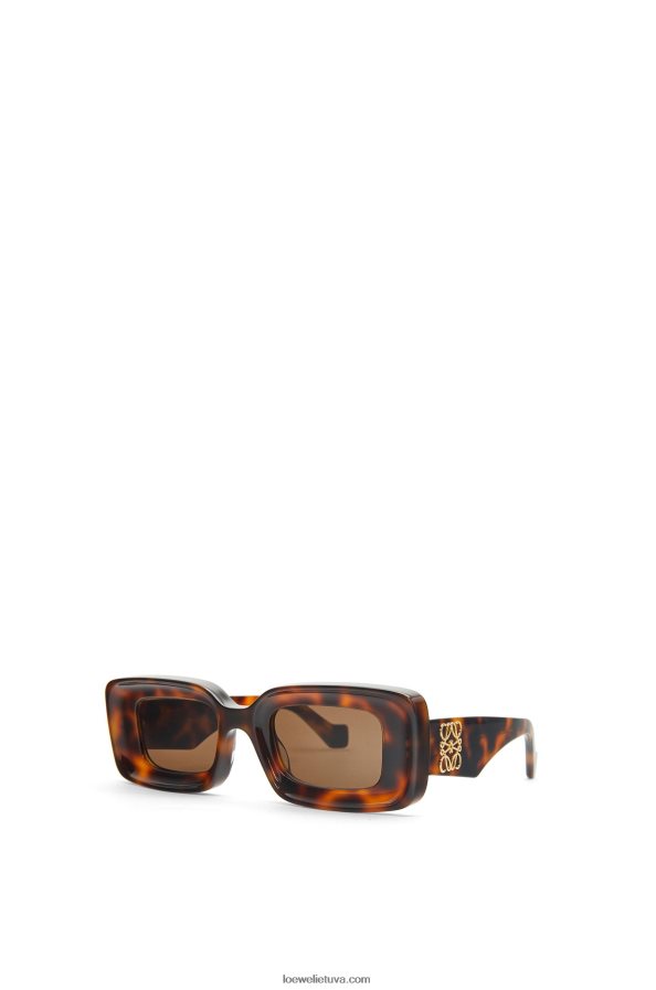 Loewe moterys stačiakampiai akiniai nuo saulės acetato havana BZ26XN1425