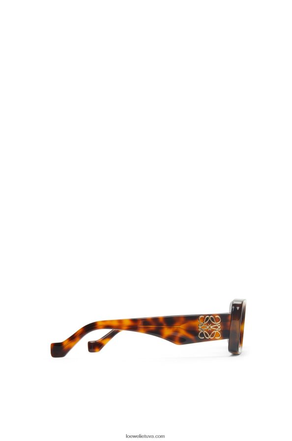 Loewe moterys stačiakampiai akiniai nuo saulės acetato havana BZ26XN1425