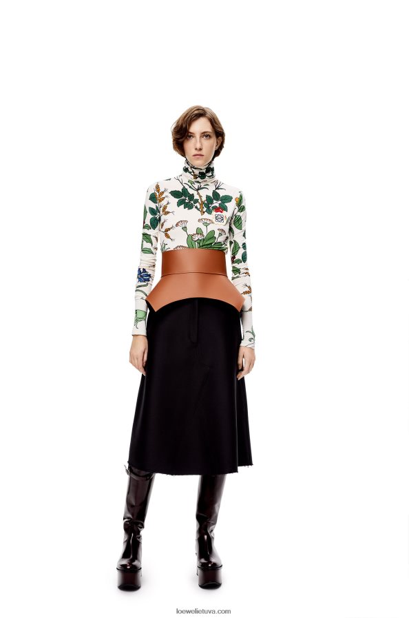 Loewe moterys obi diržas nappa įdegis BZ26XN1153