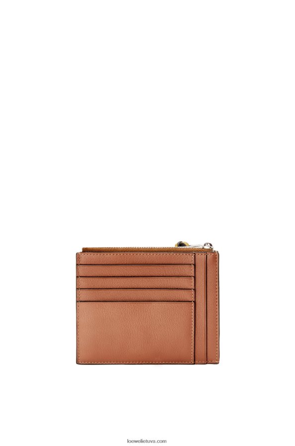 Loewe moterys Firminės monetos kortelės laikiklis iš klasikinės veršiuko odos įdegis/ochra BZ26XN1392