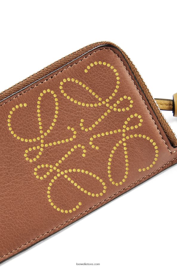 Loewe moterys Firminės monetos kortelės laikiklis iš klasikinės veršiuko odos įdegis/ochra BZ26XN1418
