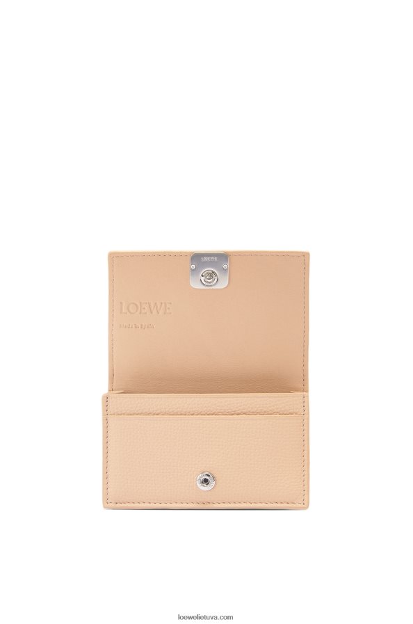 Loewe moterys anagramos vizitinės kortelės laikiklis iš žvirgždo veršiuko odos nuogas BZ26XN1375