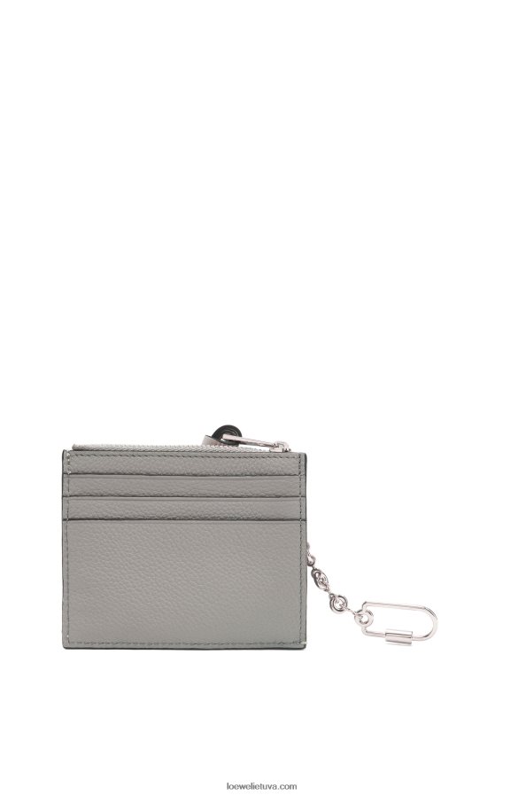 Loewe moterys kvadratinis kortelių laikiklis iš minkštos grūdėtos veršienos su grandinėle perlų pilka/šviesiai šviesiai žalia BZ26XN1366