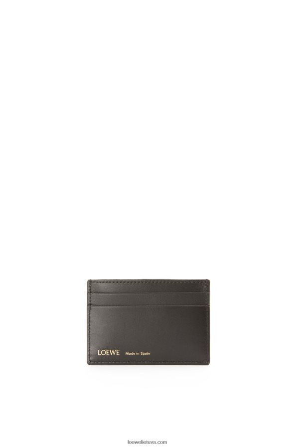 Loewe moterys paprastas kortelių laikiklis iš žakardo ir veršiuko odos tamsiai/juodas BZ26XN1419
