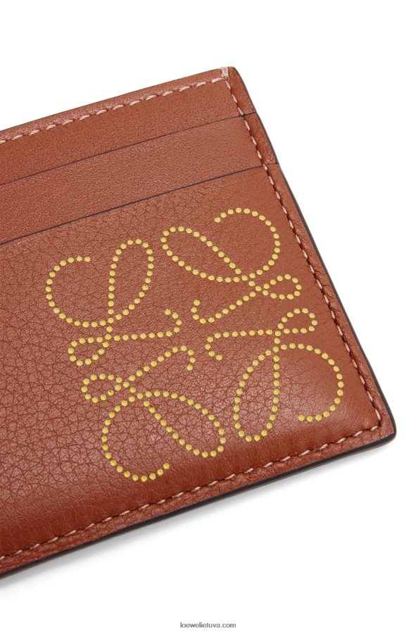 Loewe moterys prekinio ženklo paprastos kortelės turėtojas įdegis/ochra BZ26XN1388
