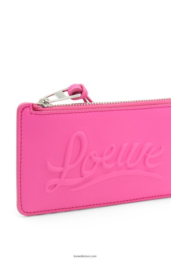 Loewe moterys didelis monetų laikiklis iš klasikinės veršiuko odos fuksija BZ26XN1330