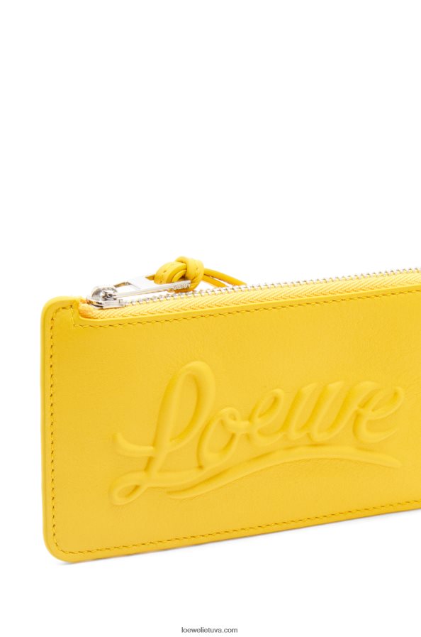 Loewe moterys didelis monetų laikiklis iš klasikinės veršiuko odos geltona BZ26XN1331
