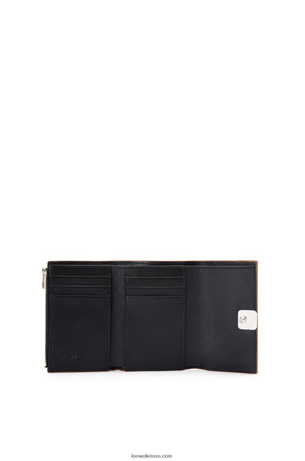 Loewe moterys anagrama maža vertikali piniginė iš akmenukų grūdėtos veršio odos juodas BZ26XN1246