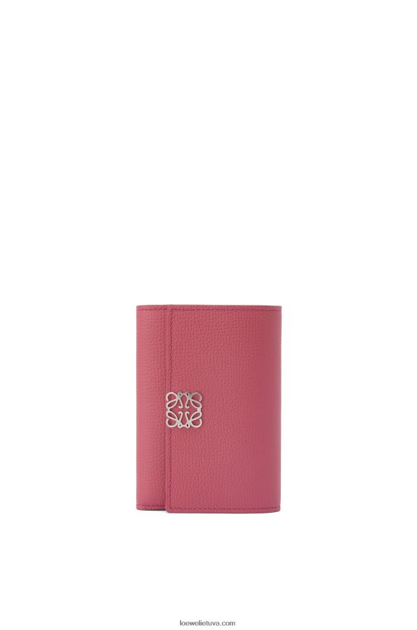 Loewe moterys anagrama maža vertikali piniginė iš akmenukų grūdėtos veršio odos slyva BZ26XN1240