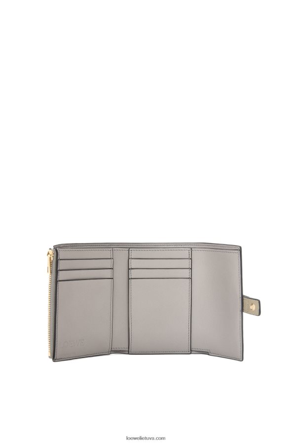 Loewe moterys maža vertikali piniginė iš minkštos grūdėtos veršienos šalavijų žalia / tamsiai chaki žalia BZ26XN1210