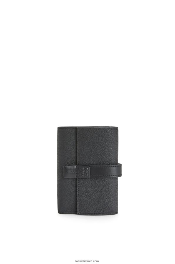 Loewe moterys maža vertikali piniginė iš minkštos grūdėtos veršienos juodas BZ26XN1295