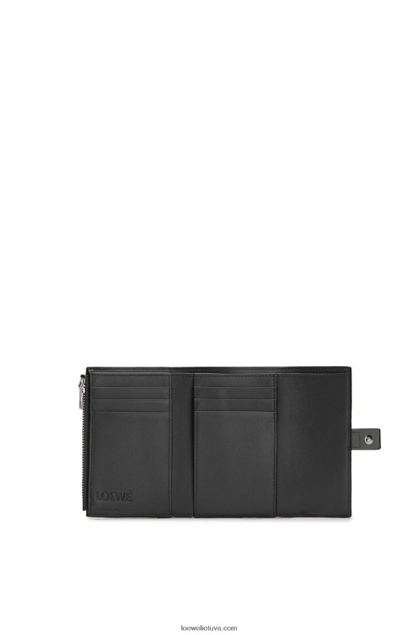 Loewe moterys maža vertikali piniginė iš minkštos grūdėtos veršienos juodas BZ26XN1295